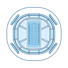 Image showing American Football Stadium Bird\'s-eye View Icon