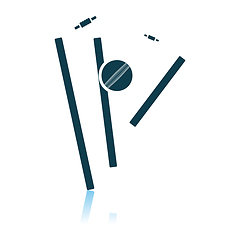 Image showing Cricket Wicket Icon