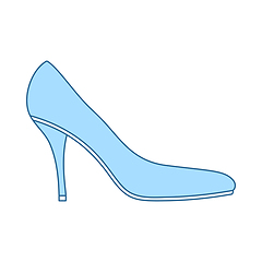 Image showing Middle Heel Shoe Icon