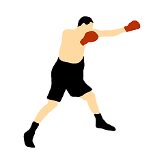 Image showing Boxing  silhouette