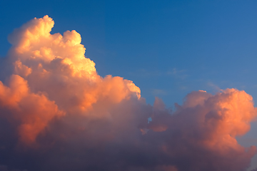 Image showing Sunset on tropical beach