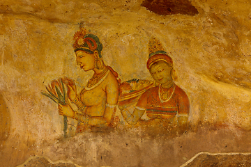 Image showing Sigiriya frescoes