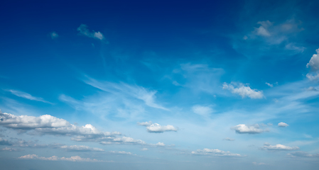 Image showing Sky above small mountains