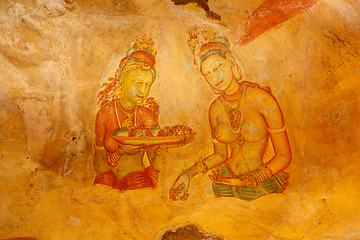 Image showing Sigiriya frescoes