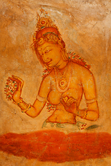 Image showing Sigiriya frescoes