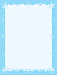 Image showing Snowflake Border