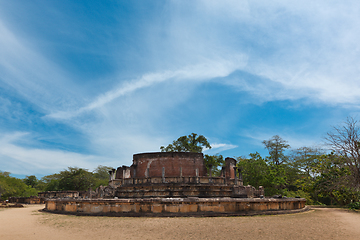 Image showing Ancient Vatadage (Buddhist stupa)