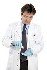 Image showing Doctor with prescription medicine