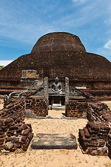 Image showing Ancient Buddhist dagoba (stupe) Pabula Vihara. Sri Lanka