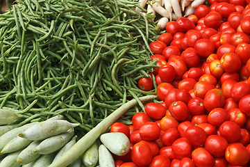 Image showing Vegetable market. India