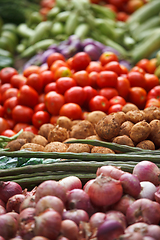 Image showing Vegetable market. India