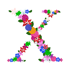 Image showing Floral Alphabet Letter