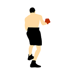 Image showing Boxing  silhouette