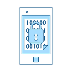 Image showing Mobile Security Icon