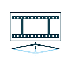 Image showing Cinema TV Screen Icon