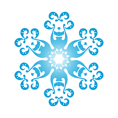 Image showing Circle Snowflake