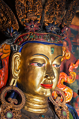 Image showing Maitreya Buddha Thiksey Gompa. Ladakh, India