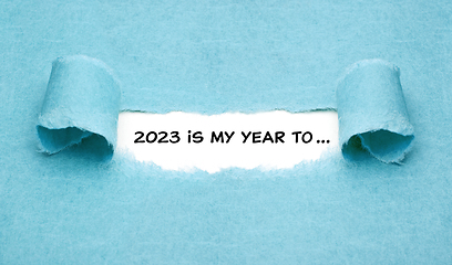 Image showing 2023 Is My Year To Resolutions List Concept