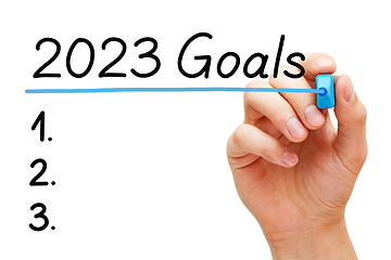 Image showing Blank Goals List For The New Year 2023