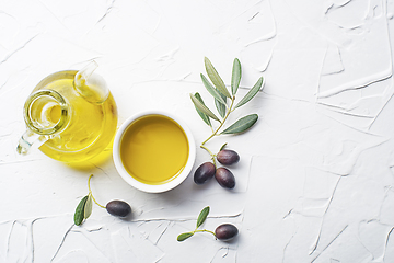 Image showing Olive oil background