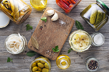 Image showing Canned pickled food