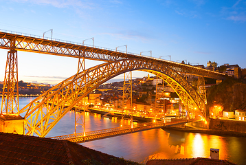 Image showing Dom Luis bridge. Porto, Portugal