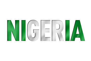 Image showing nigeria flag text font