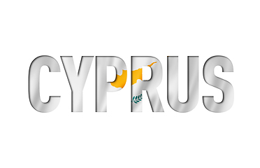 Image showing cyprus flag text font
