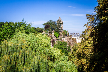 Image showing Sibyl temple in Buttes-Chaumont Park, Paris