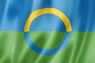 Image showing Voros ethnic flag, Estonia