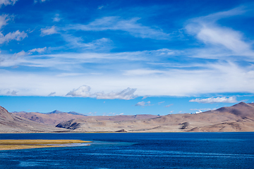 Image showing Tso Moriri lake in Himalayas, Ladakh, India