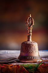 Image showing Religious bell in Buddhist monastery