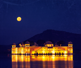 Image showing Jal Mahal (Water Palace). Jaipur, Rajasthan, India