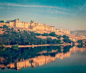 Image showing Amer (Amber) fort, Rajasthan, India