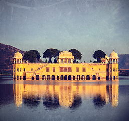 Image showing Jal Mahal (Water Palace). Jaipur, Rajasthan, India