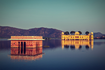 Image showing Jal Mahal (Water Palace). Jaipur, Rajasthan, India