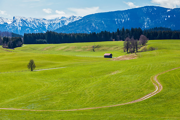 Image showing German countryside in spring. Bavaria, Germany