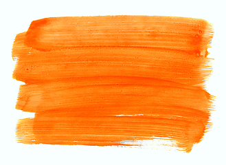 Image showing Orange hand drawn texture on white background