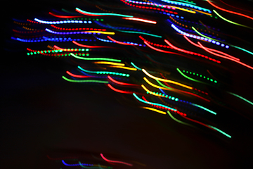 Image showing Abstract colorful motion background with blurred lights 