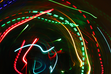 Image showing Abstract colorful motion lights background