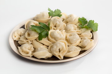 Image showing Meat dumplings on a white background