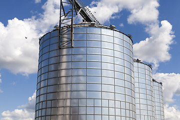 Image showing steel silo