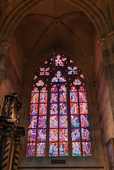 Image showing interior of Vitus Cathedral, Czech Republic