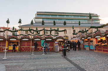 Image showing Souvenir shop at Havel Market in second week of Advent in Christmas