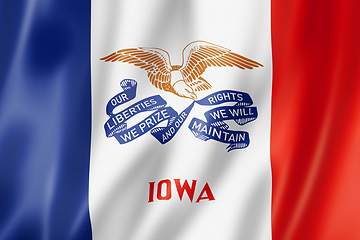Image showing Iowa flag, USA