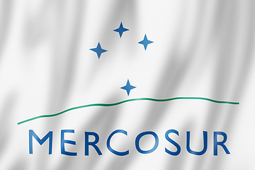 Image showing Mercosur flag, Southern Common Market