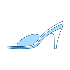 Image showing Woman Pom-pom Shoe Icon