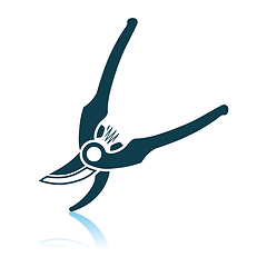 Image showing Garden Scissors Icon