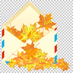 Image showing Fall (Autumn) Maple Background