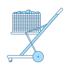 Image showing Tennis Cart Ball Icon